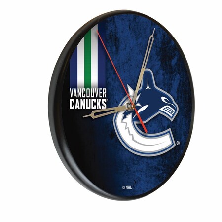 Vancouver Canucks 13 Solid Wood Clock